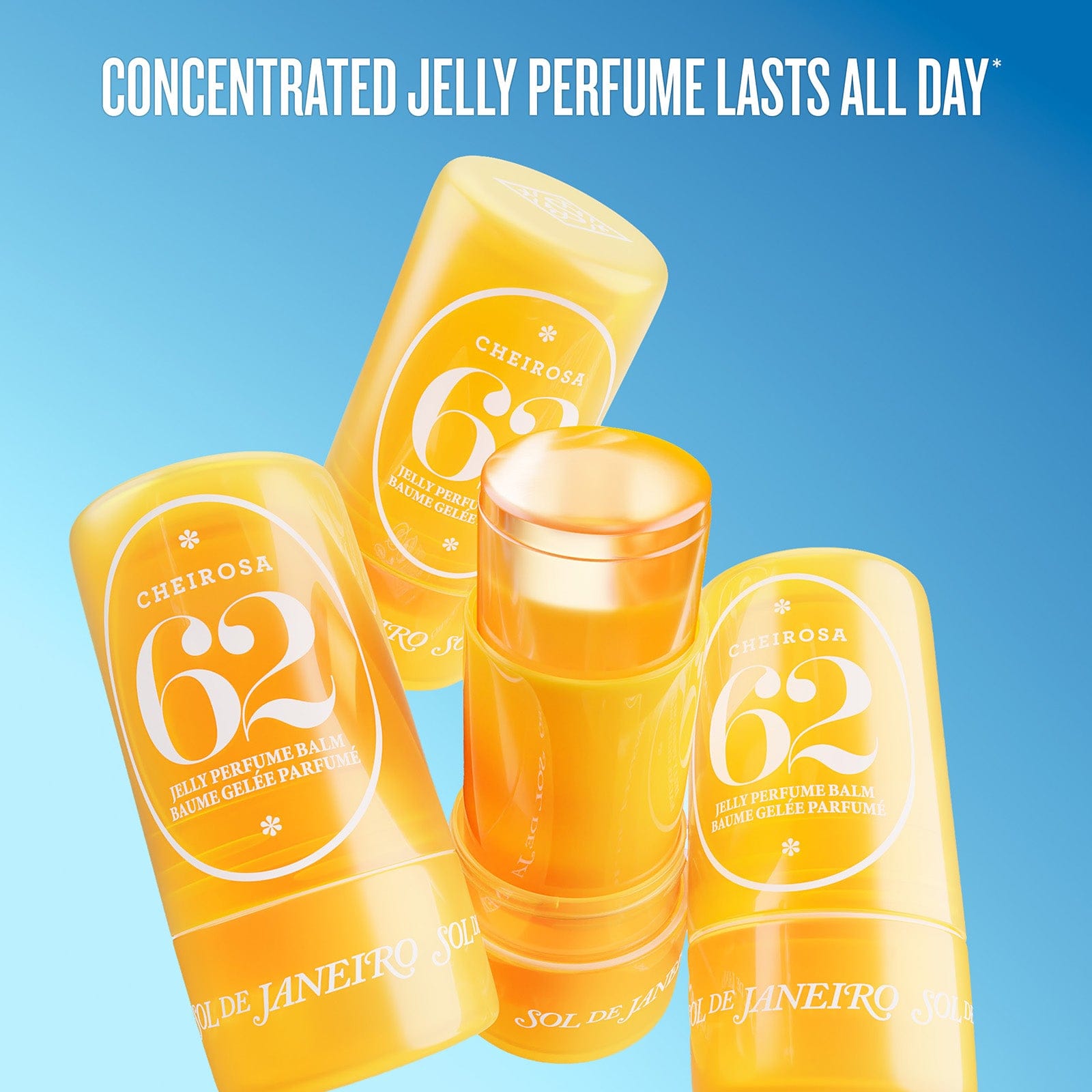 Concentrated jelly perfume lasts all day*