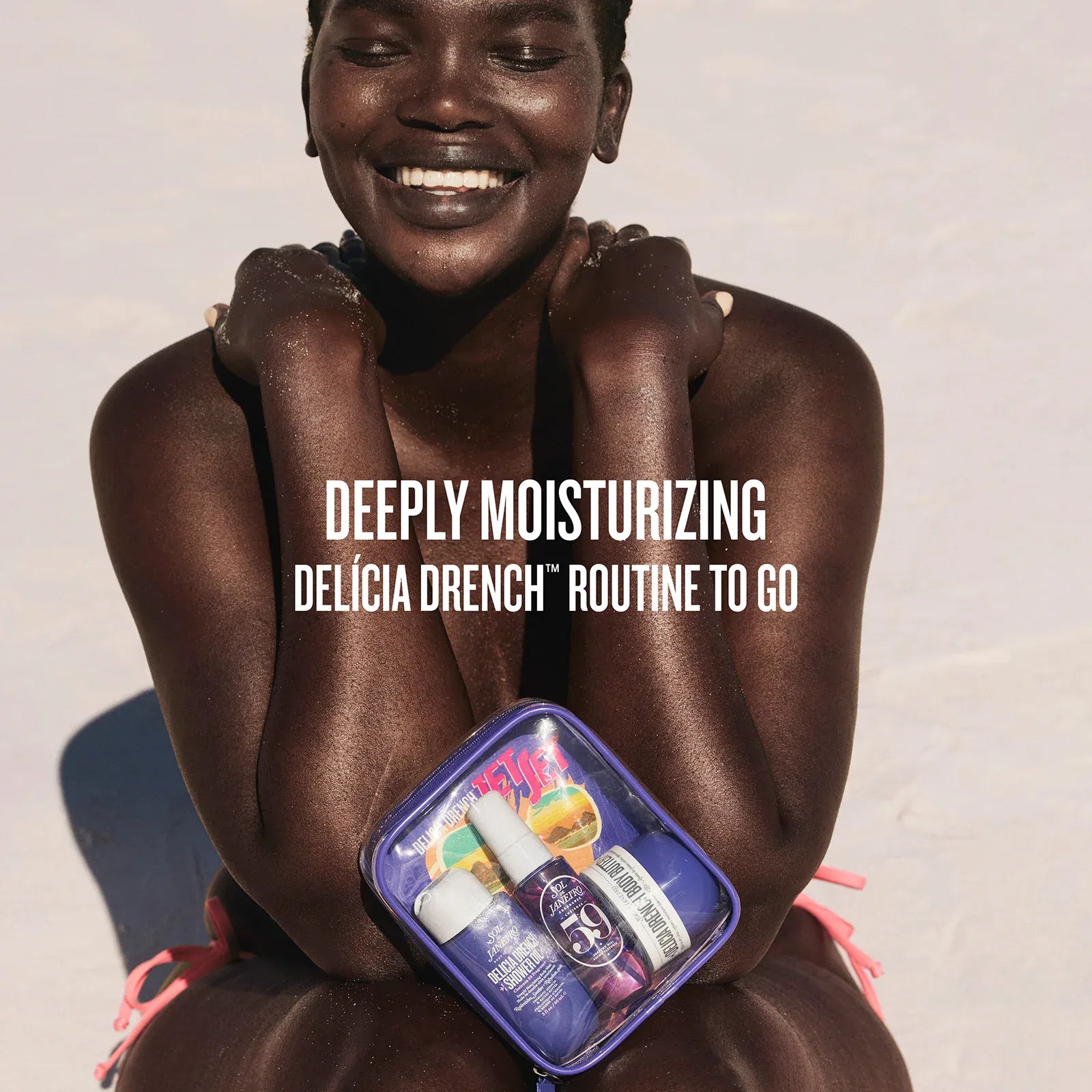 deeply moisturizing delicia drench routine to go