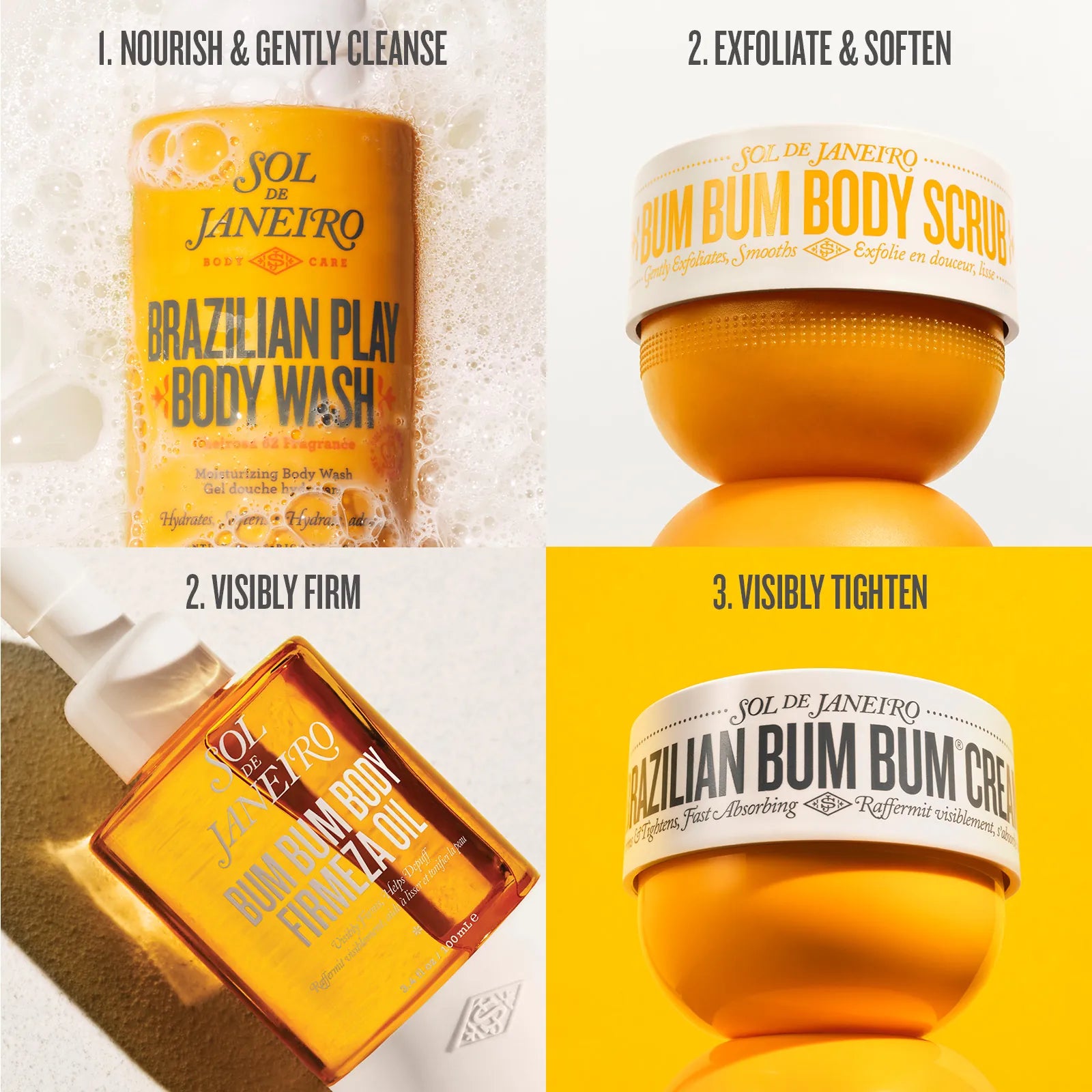 steps for bum bum routine