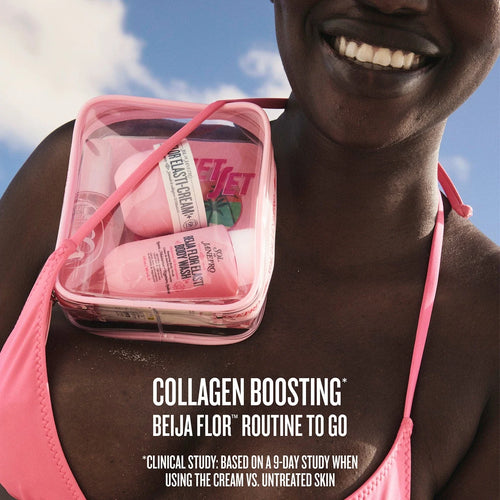 collagen boosting* beija flor routine to go *clinical study: based on a 9-day study when using the cream vs. untreated skin