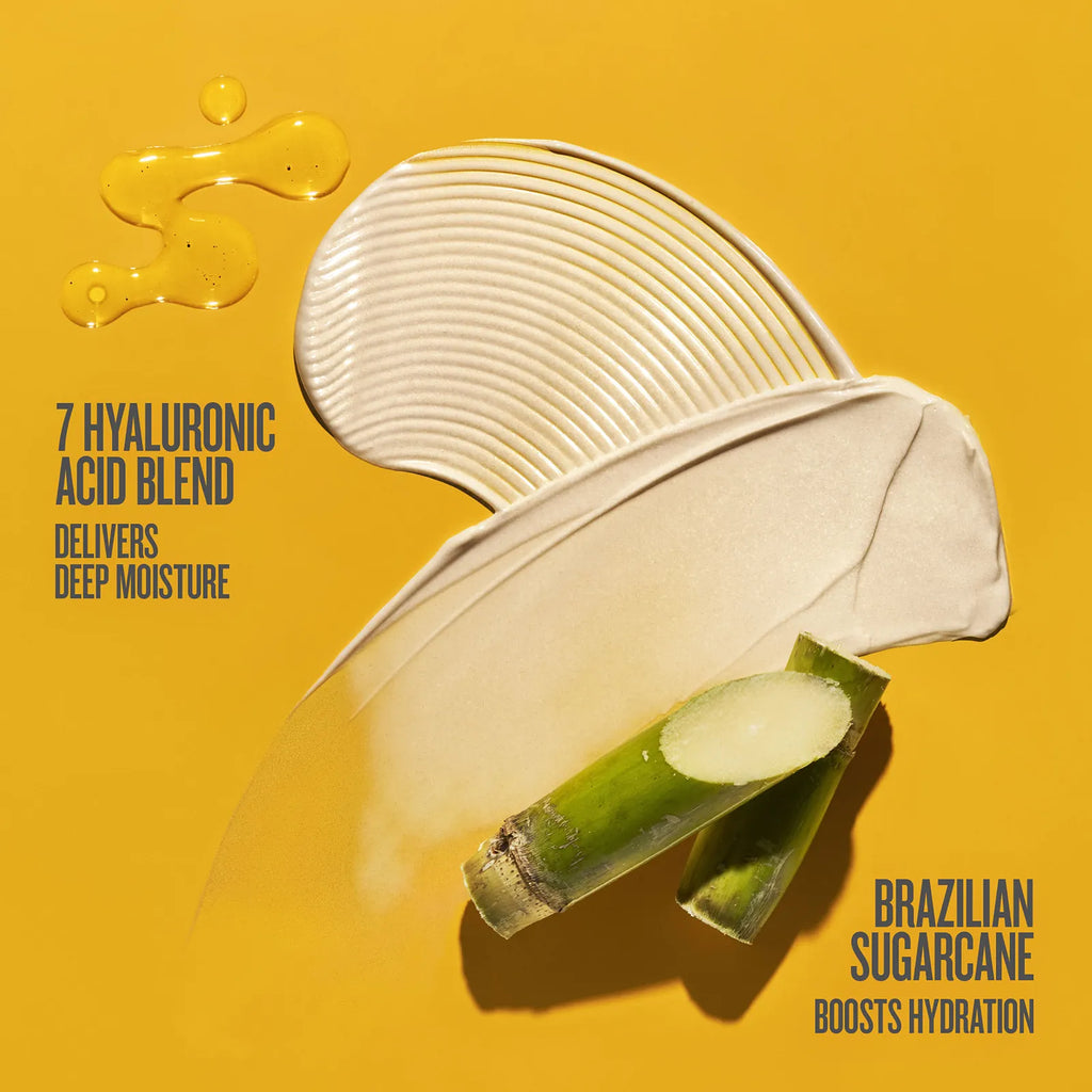 7 hyaluronic acid blend delivers deep moisture brazilian sugarcane boosts hydration 
