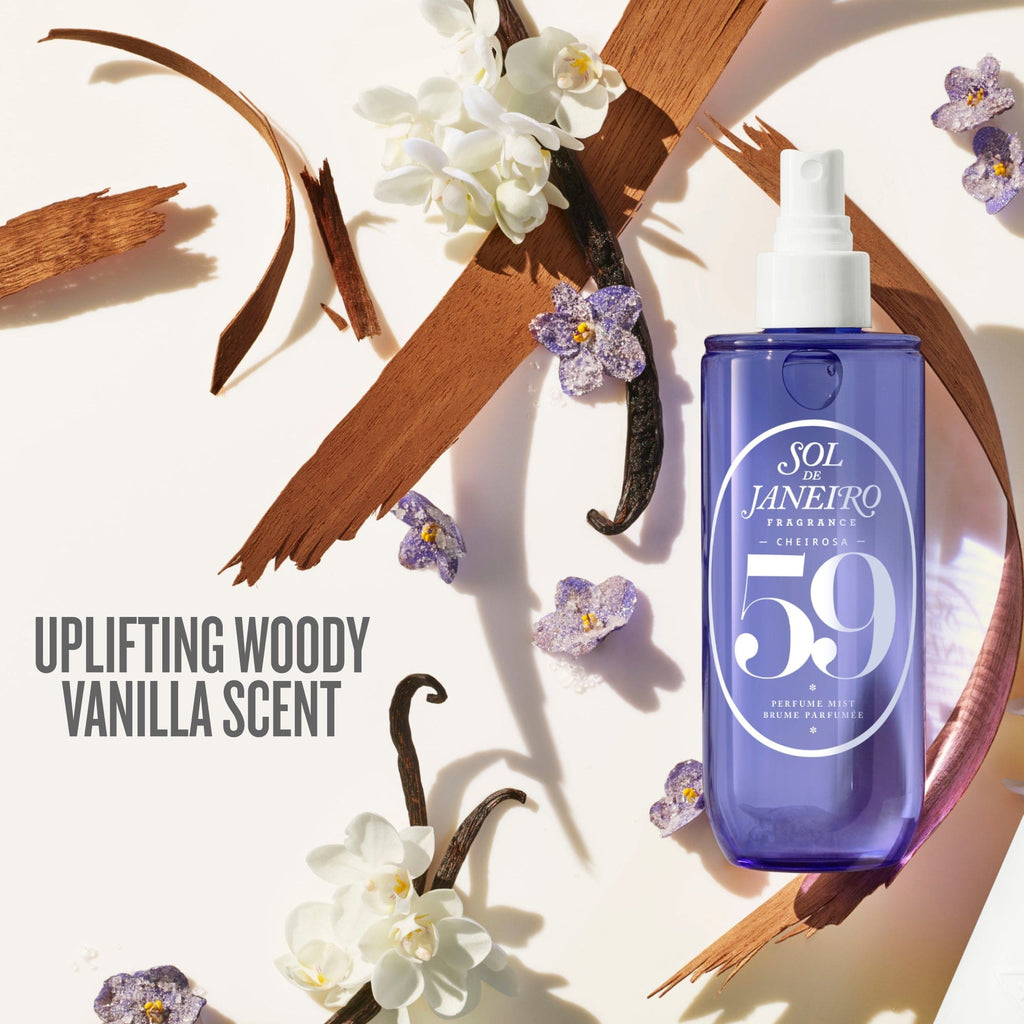 uplifting woody vanilla scent