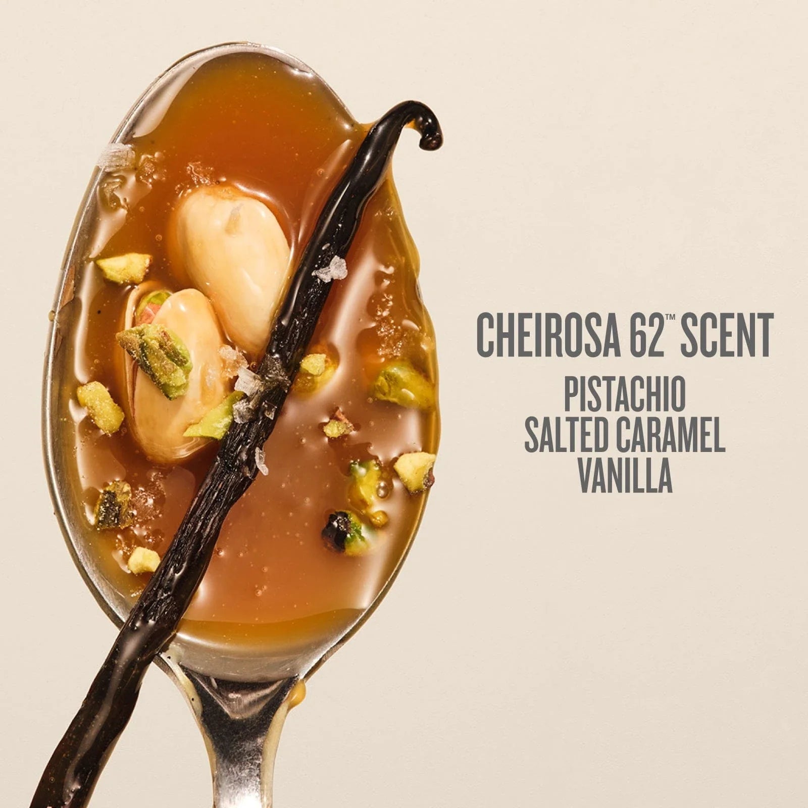 cheirosa 62 scent pistachio, salted caramel, vanilla