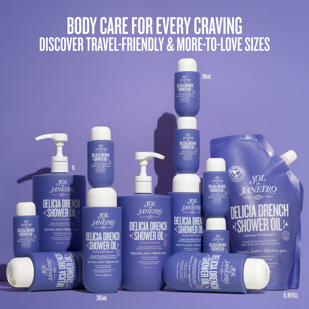 bodycare for every craving discover travel-friendly and more to love sizes