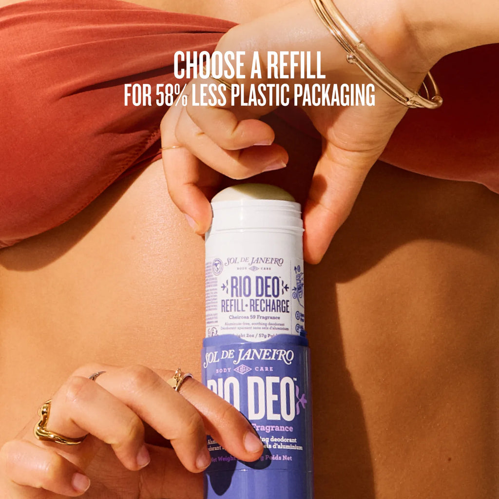 choose a refill for 58% less plastic packaging 